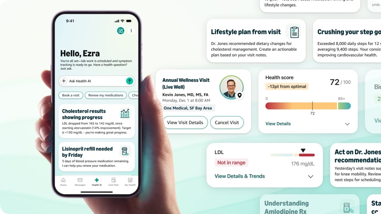 Amazon One Medical Launches Health AI Assistant in Its App