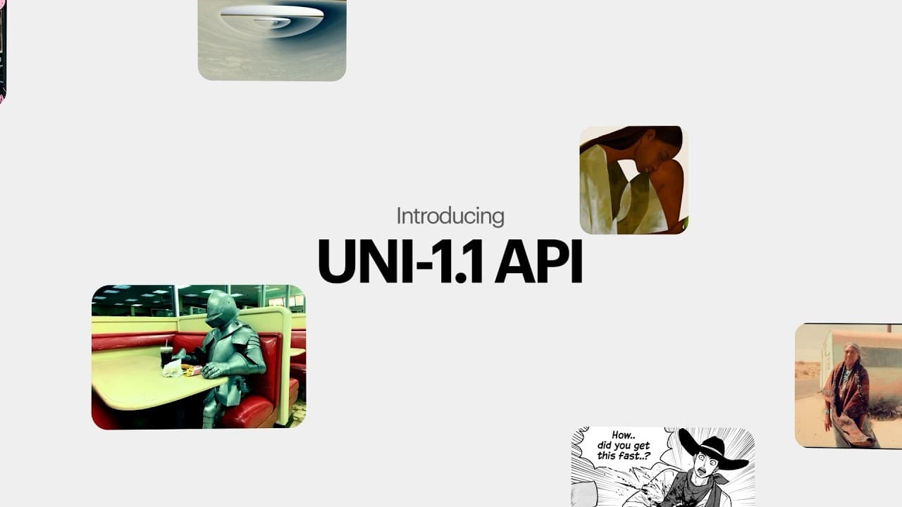 Luma Launches Uni-1.1 API to Transform AI Image Creation and Editing